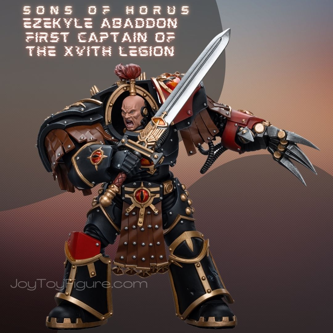 JOYTOY WH40K Sons of Horus Ezekyle Abaddon First Captain of the XVIth Legion