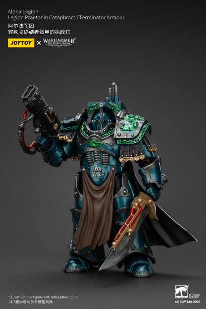 JoyToy WH40K The Horus Heresy Alpha Legion Legion Praetor in Cataphractii Terminator Armour
