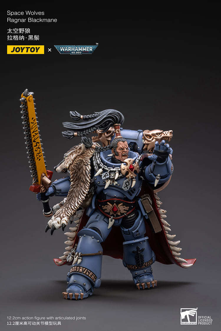 JoyToy WH40K Space Wolves Ragnar Blackmane