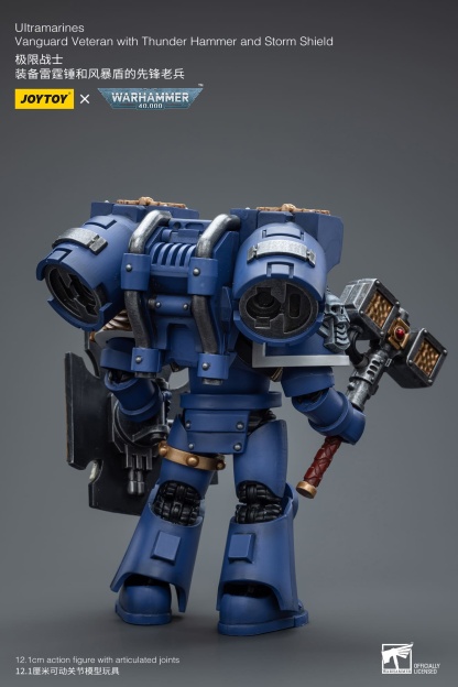 JoyToy WH40K Ultramarines Vanguard Veteran with Thunder Hammer and Storm Shield
