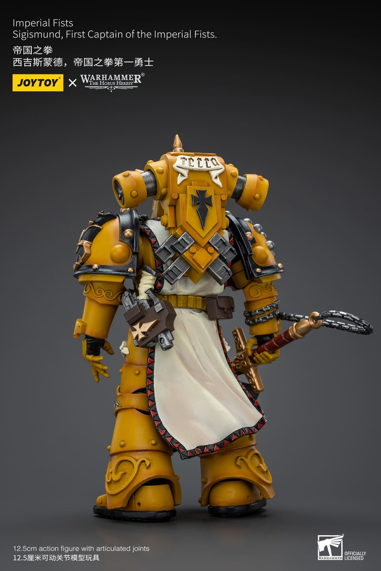 JOYTOY WH40K Imperial Fists Sigismund, First Captain of the Imperial Fists