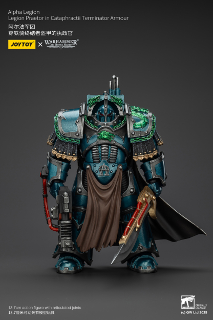 JoyToy WH40K The Horus Heresy Alpha Legion Legion Praetor in Cataphractii Terminator Armour