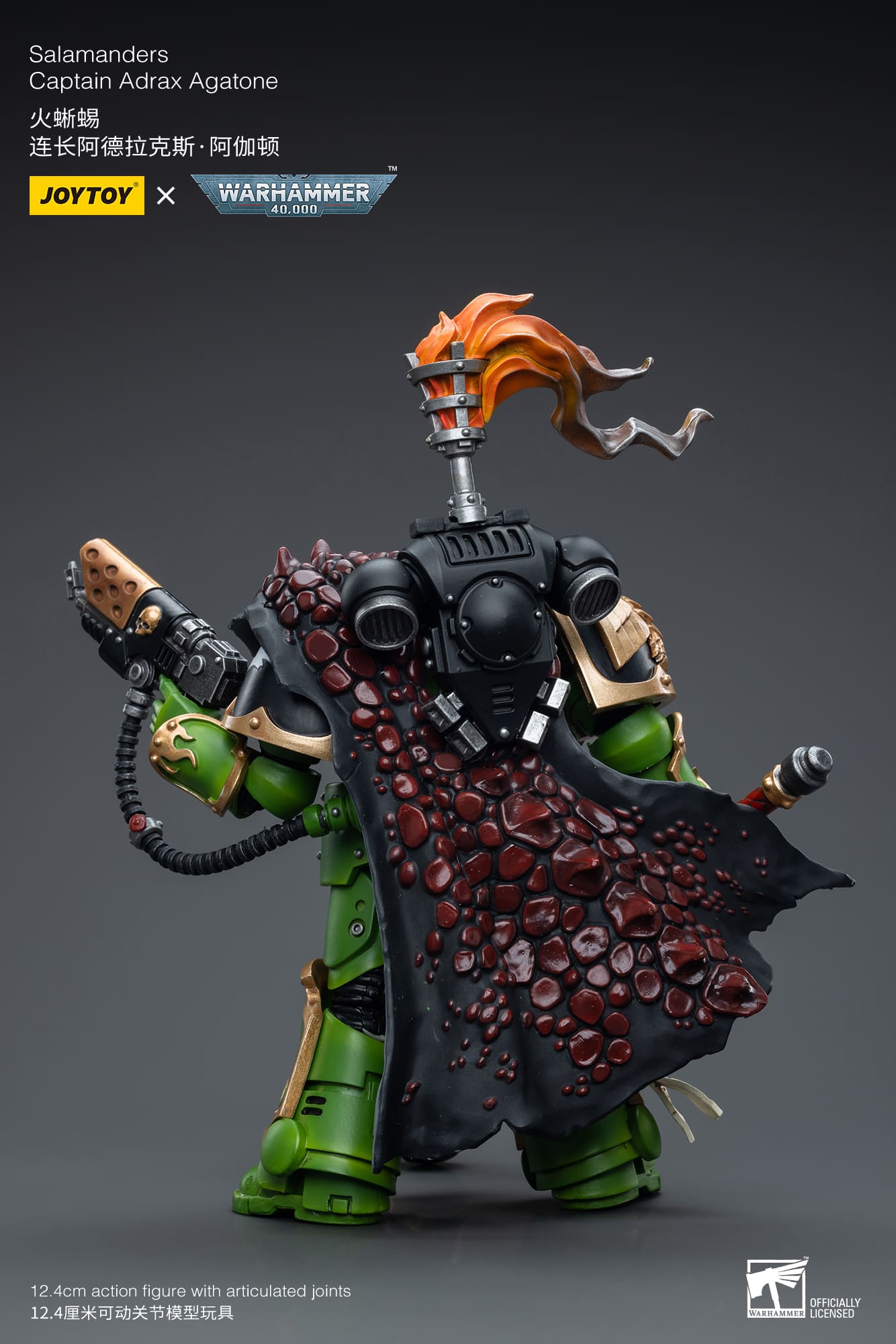 JoyToy WH40K Salamanders Captain Adrax Agatone