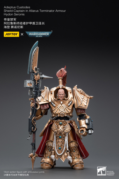 JoyToy WH40K Adeptus Custodes Vexilus Praetor in Allarus Terminator Amour