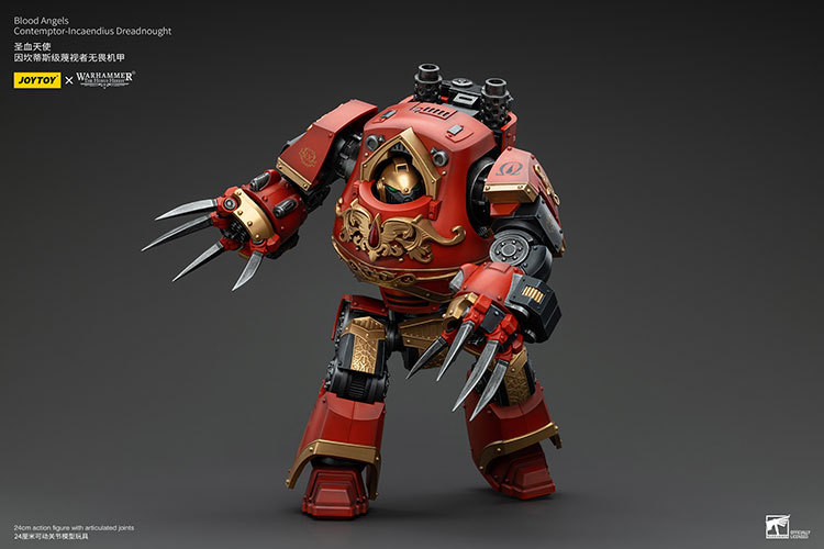 JoyToy WH40K Blood Angels Contemptor-Incaendius Dreadnought