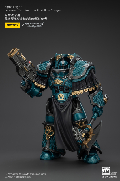 JoyToy WH40K The Horus Heresy Alpha Legion Lernaean Terminator with Volkite Charger