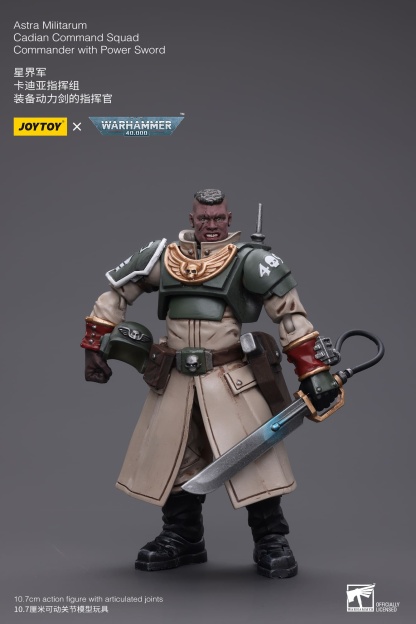 JoyToy WH40K Astra Militarum Cadian Command Squad Commander with Power Sword