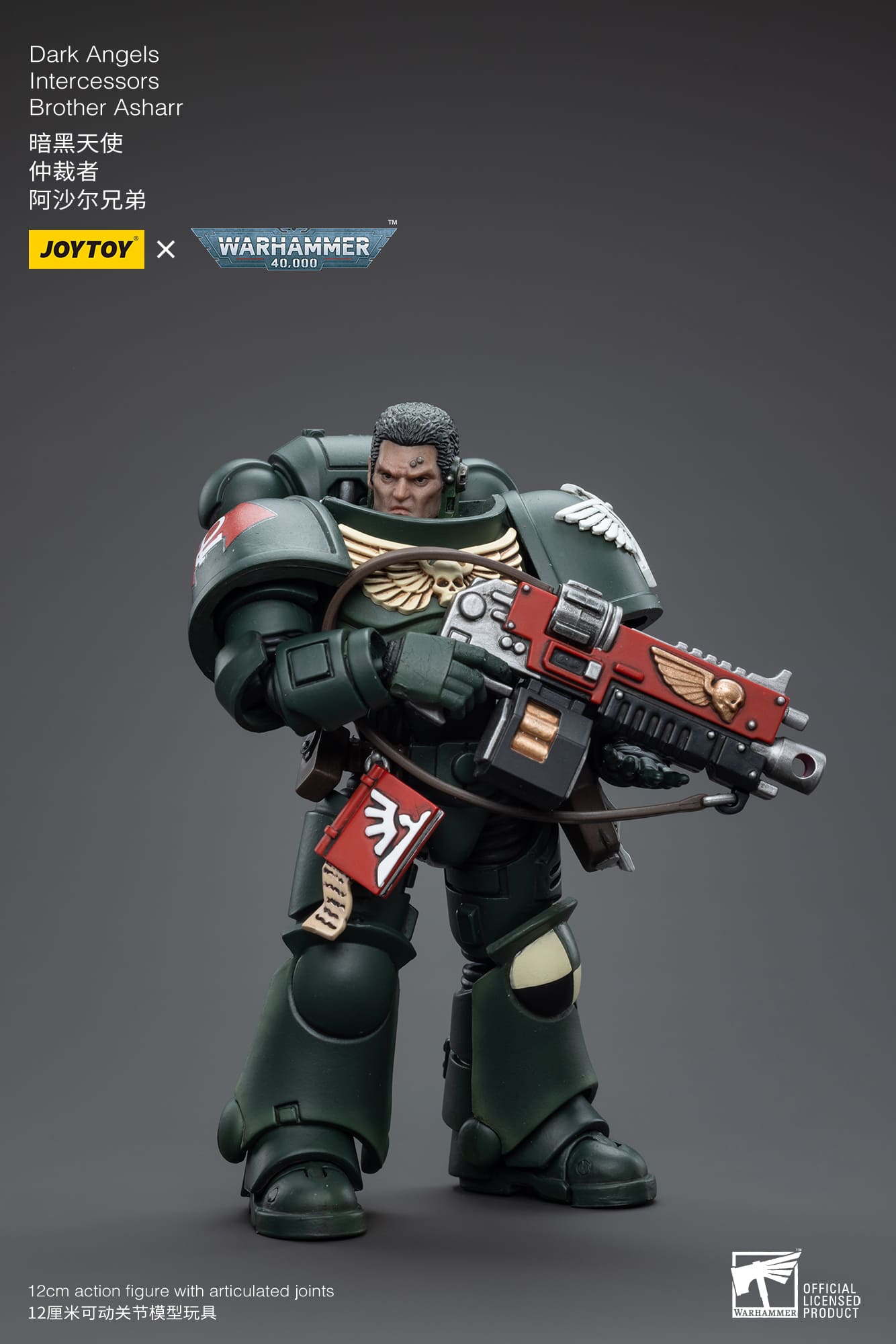 JoyToy WH40K Dark Angels Intercessors Brother Asharr