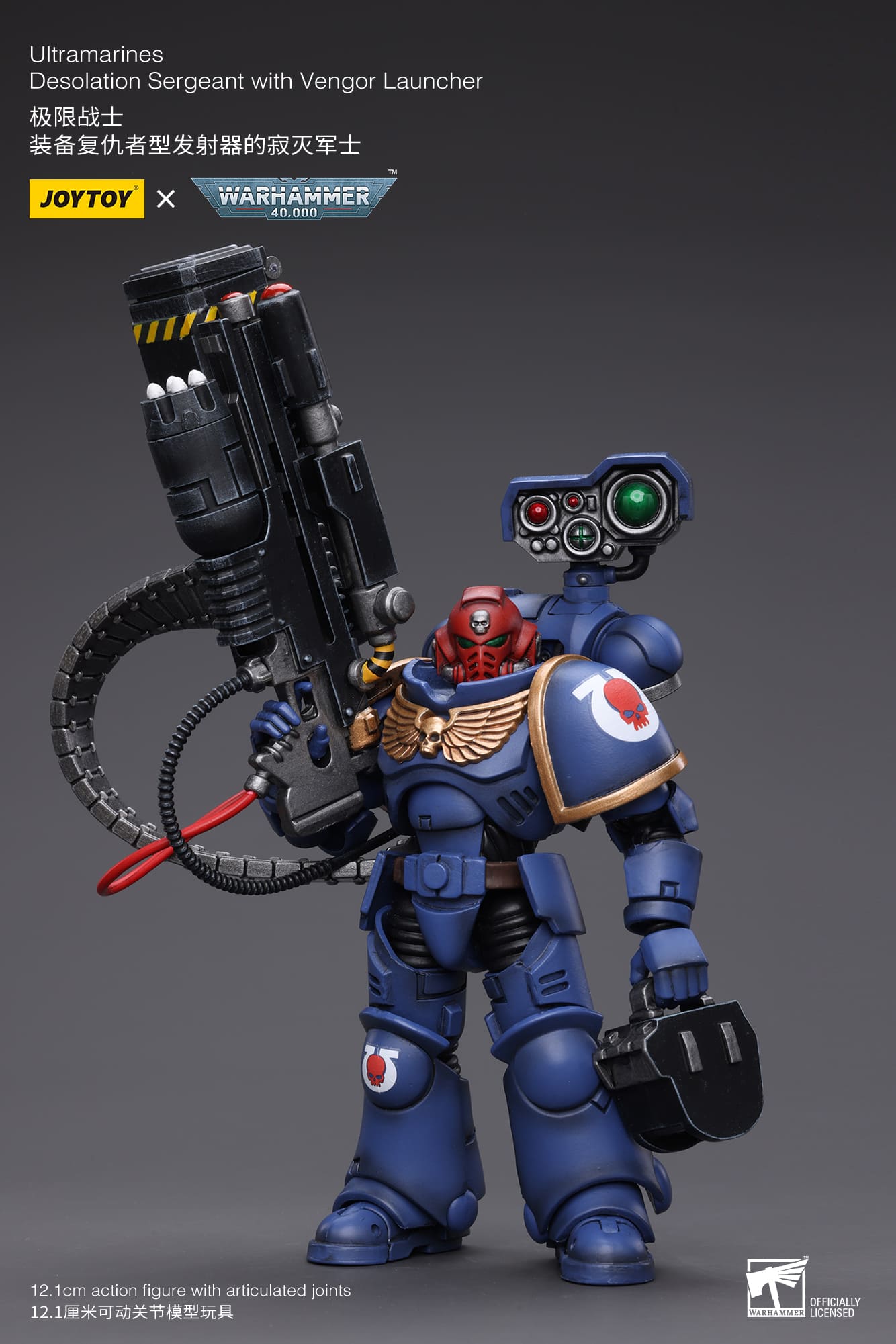 JoyToy WH40K Ultramarines Desolation Sergeant with Vengor