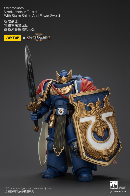JoyToy WH40K Ultramarines Victrix Honour Guard with Storm Shield And Power Sword