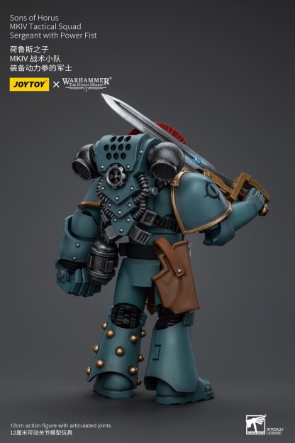 JOYTOY WH40K Sons of Horus MKIV Tactical Squad Sergeant with Power Fist