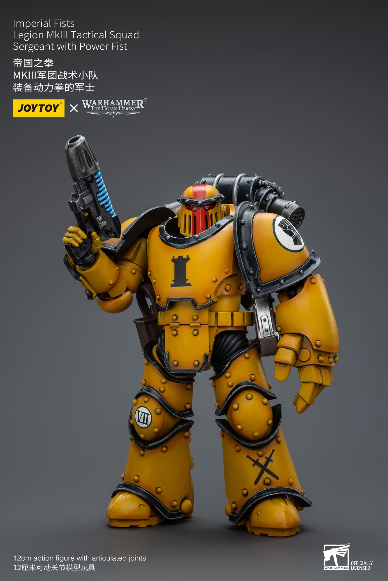JoyToy WH40K Imperial Fists Legion MKIII Tactical Squad Sergeant with Power Fist