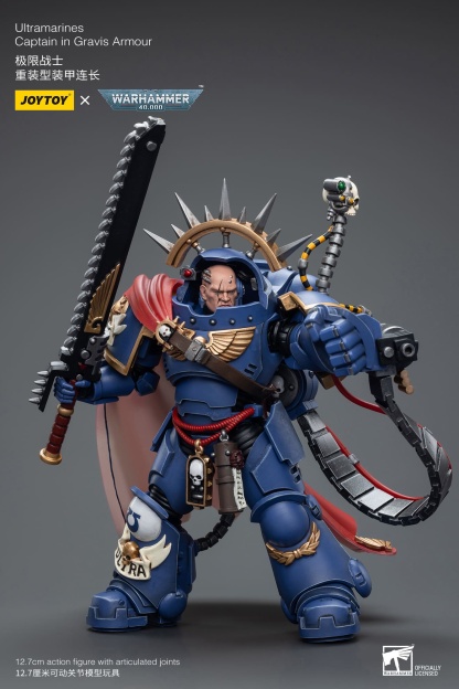JoyToy WH40K Ultramarines Captain in Gravis Armour