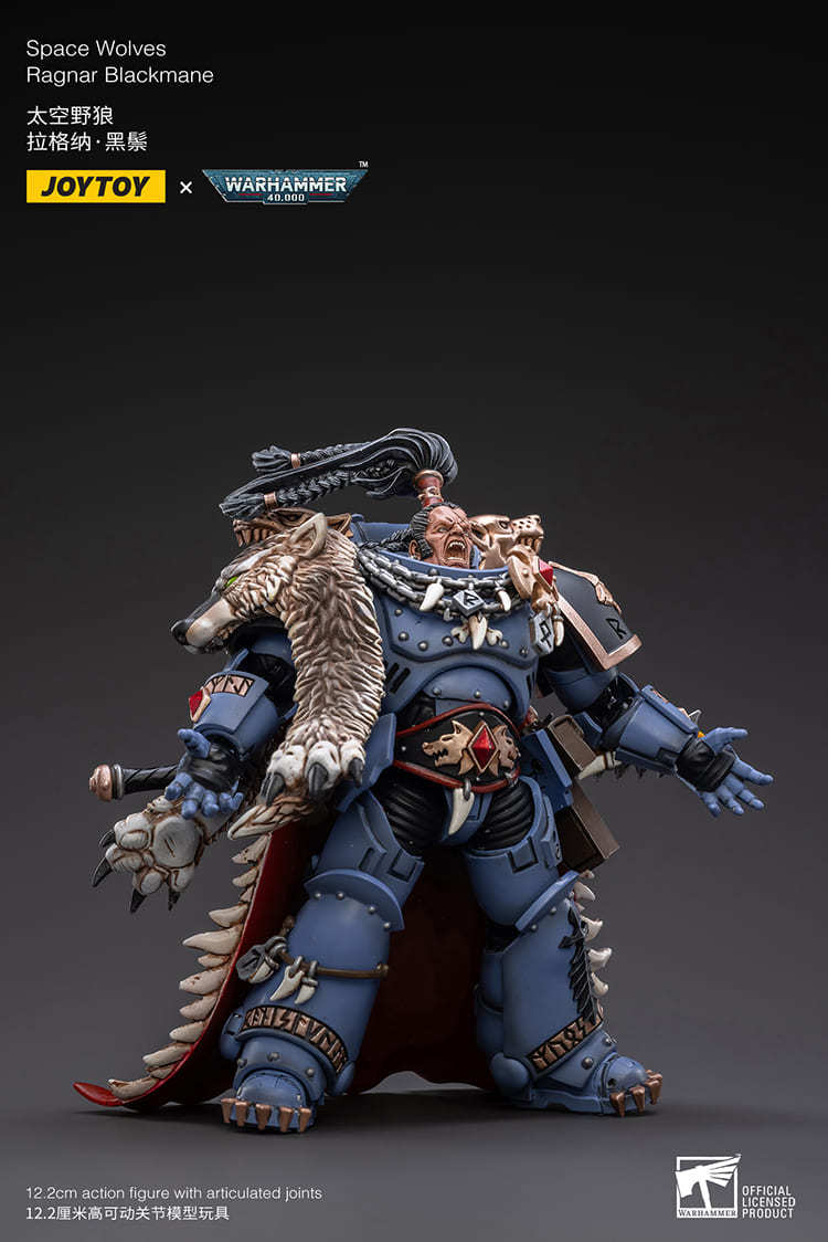 JoyToy WH40K Space Wolves Ragnar Blackmane