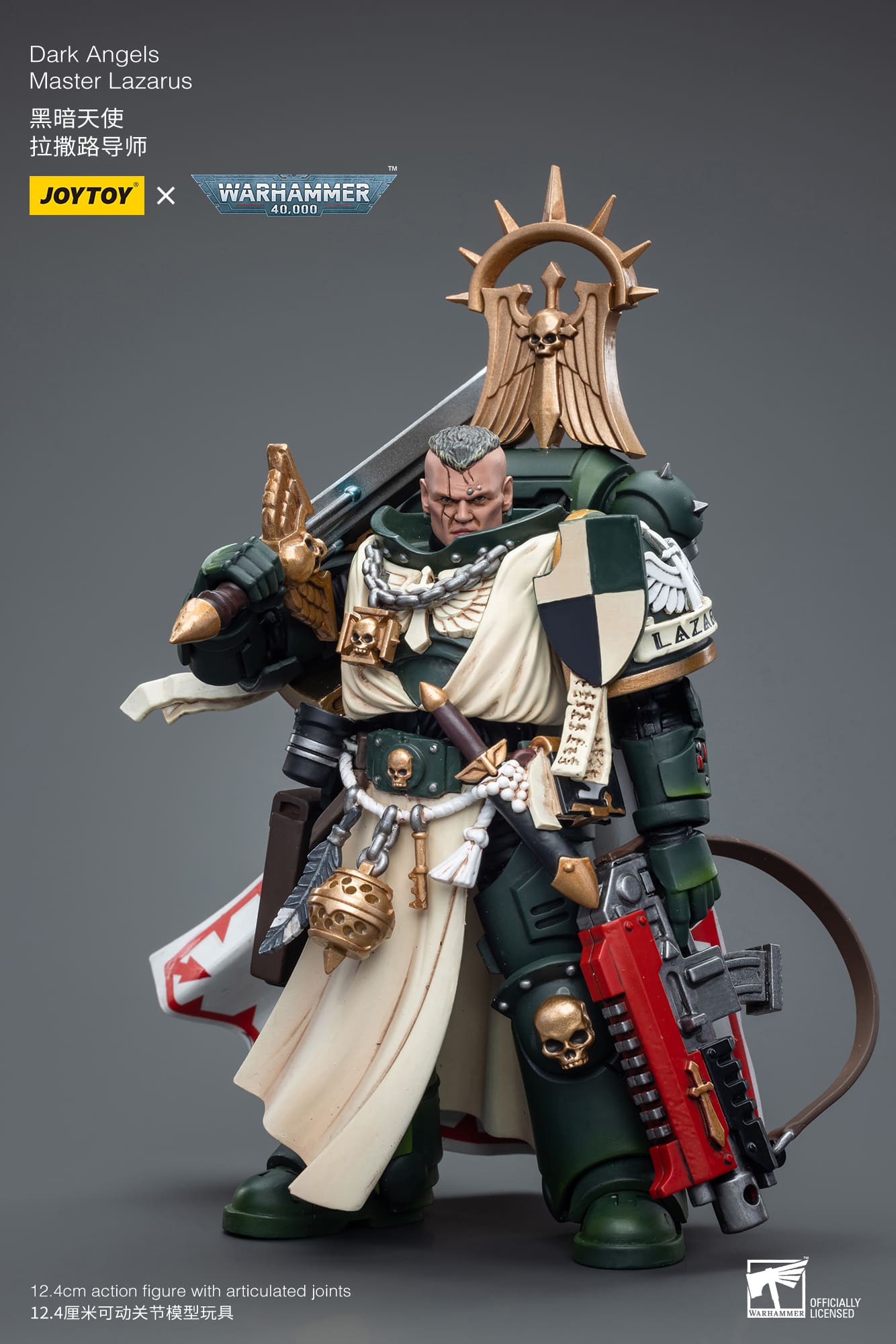 JoyToy WH40K Dark Angels Master Lazarus – Joytoy Figure - JOYTOY