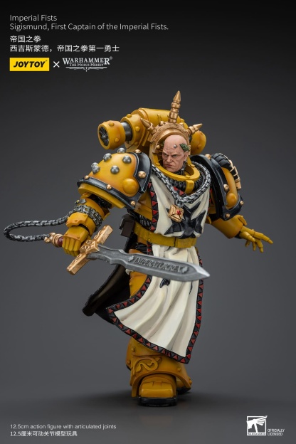 JOYTOY WH40K Imperial Fists Sigismund, First Captain of the Imperial Fists
