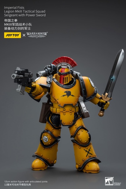 JoyToy WH40K Imperial Fists Legion MKIII Tactical Squad Sergeant with Power Sword