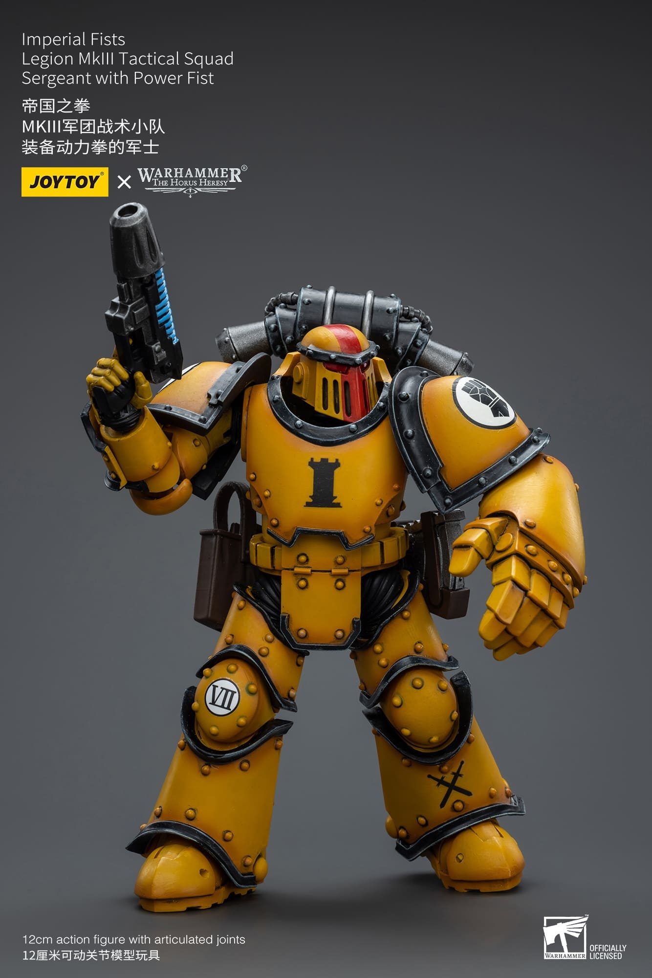 JoyToy WH40K Imperial Fists Legion MKIII Tactical Squad Sergeant with Power Fist
