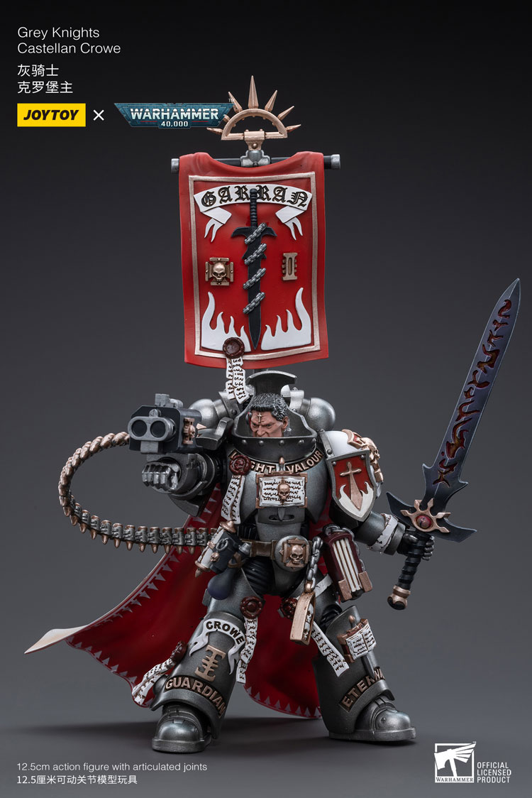 JoyToy WH40K Space Marine Grey Knights Castellan Crowe