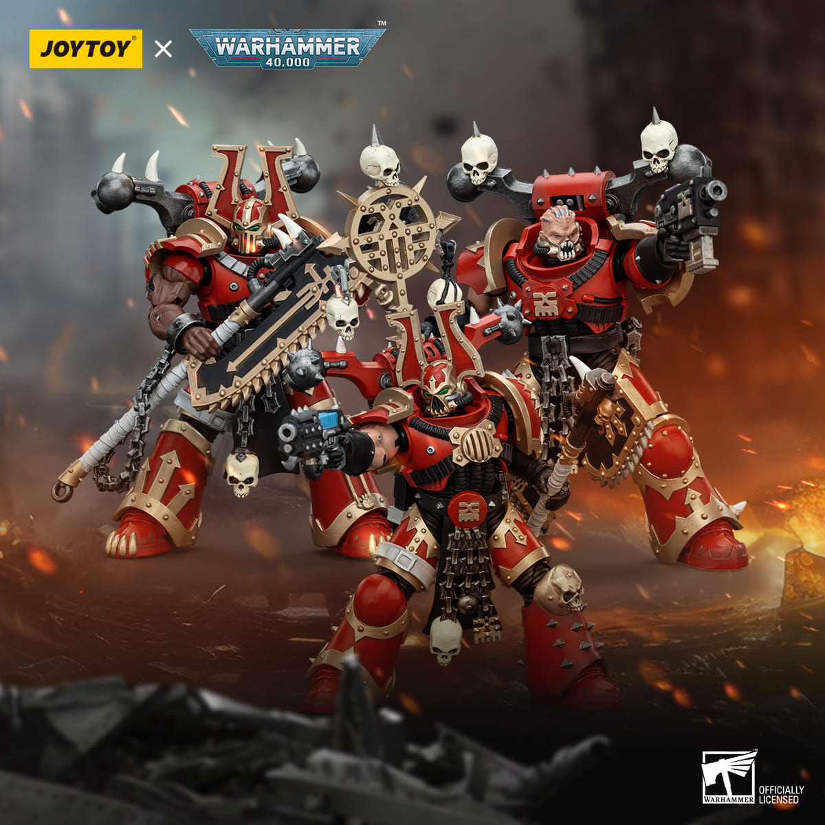 JoyToy WH40K World Eaters Khorne Berzerker Set