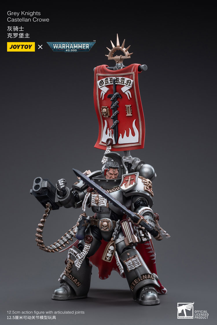 JoyToy WH40K Space Marine Grey Knights Castellan Crowe