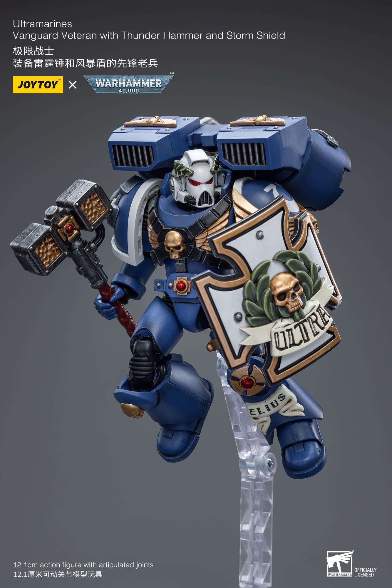 JoyToy WH40K Ultramarines Vanguard Veteran with Thunder