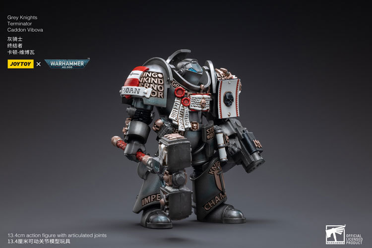 JoyToy WH40K Space Marine Grey Knights Terminator Caddon Vibova