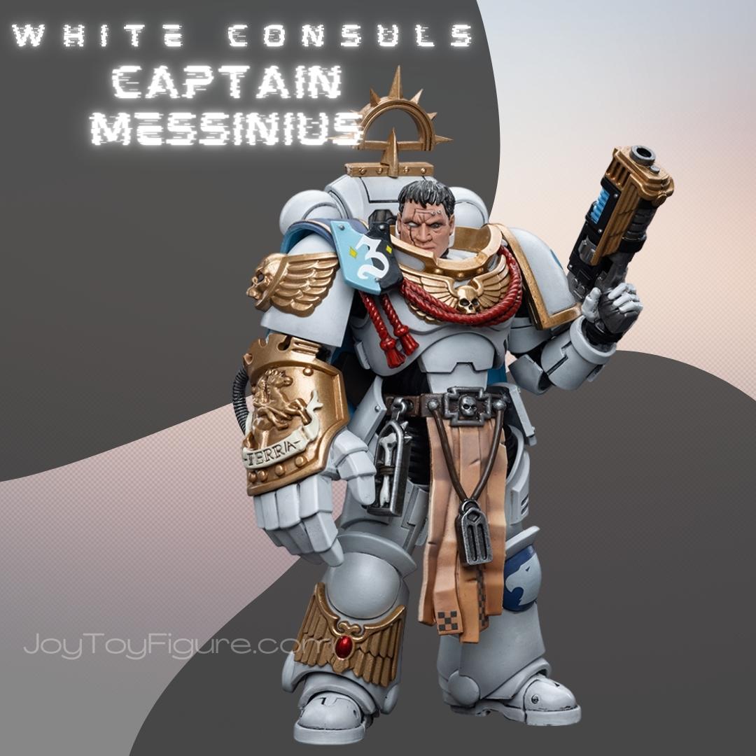 JoyToy WH40K Space Marines White Consuls Captain Messinius