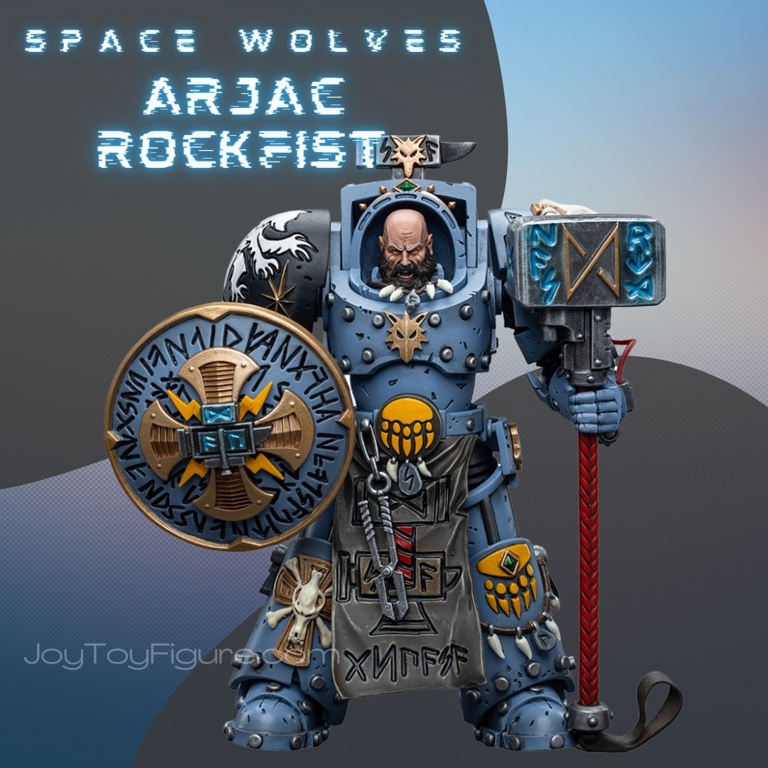 JoyToy WH40K Space Wolves Arjac Rockfist – Joytoy Figure - JOYTOY