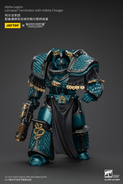 JoyToy WH40K The Horus Heresy Alpha Legion Lernaean Terminator with Volkite Charger