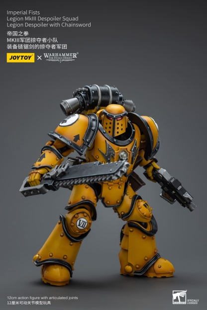 JoyToy WH40K Imperial Fists Legion MKIII Despoiler Squad Legion Despoiler with Chainsword