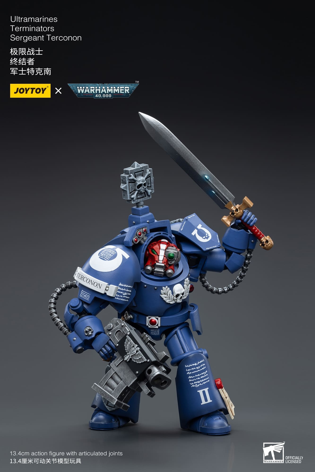 JoyToy WH40K Ultramarines Terminators Sergeant Terconon