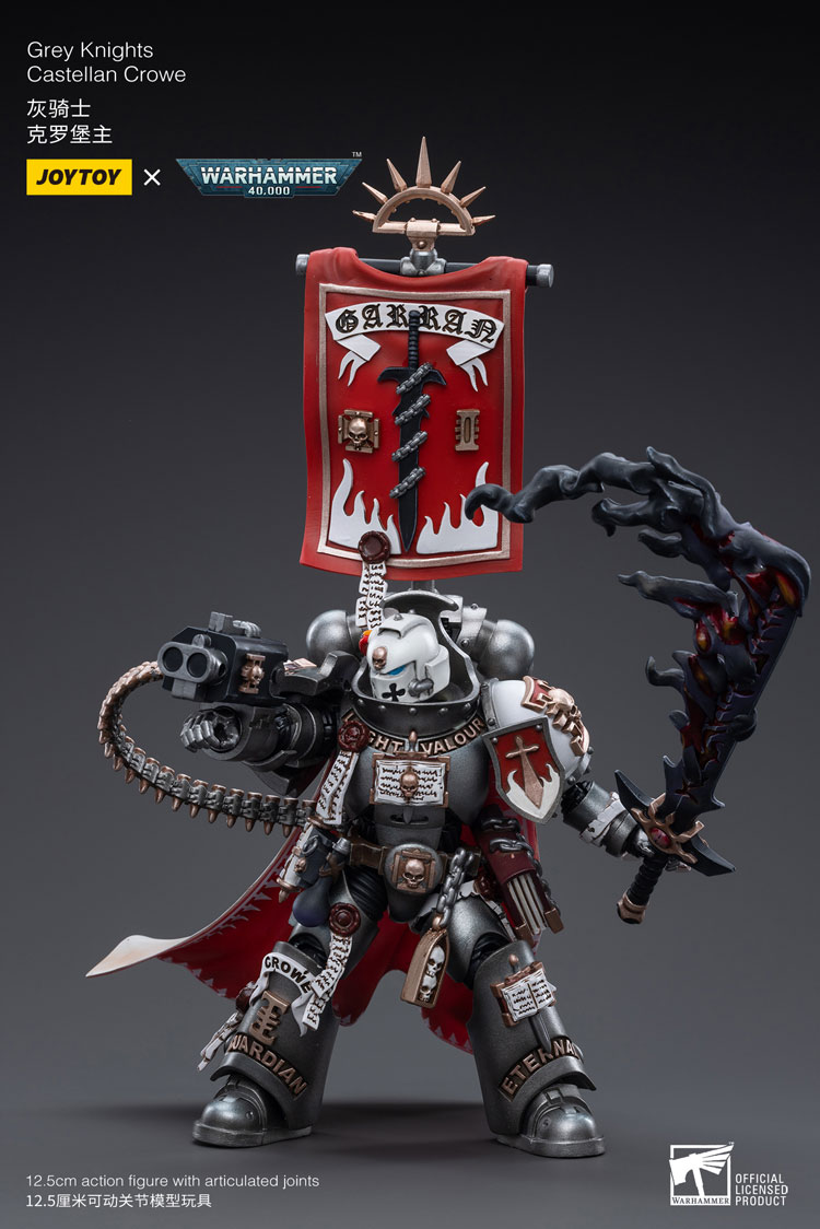 JoyToy WH40K Space Marine Grey Knights Castellan Crowe