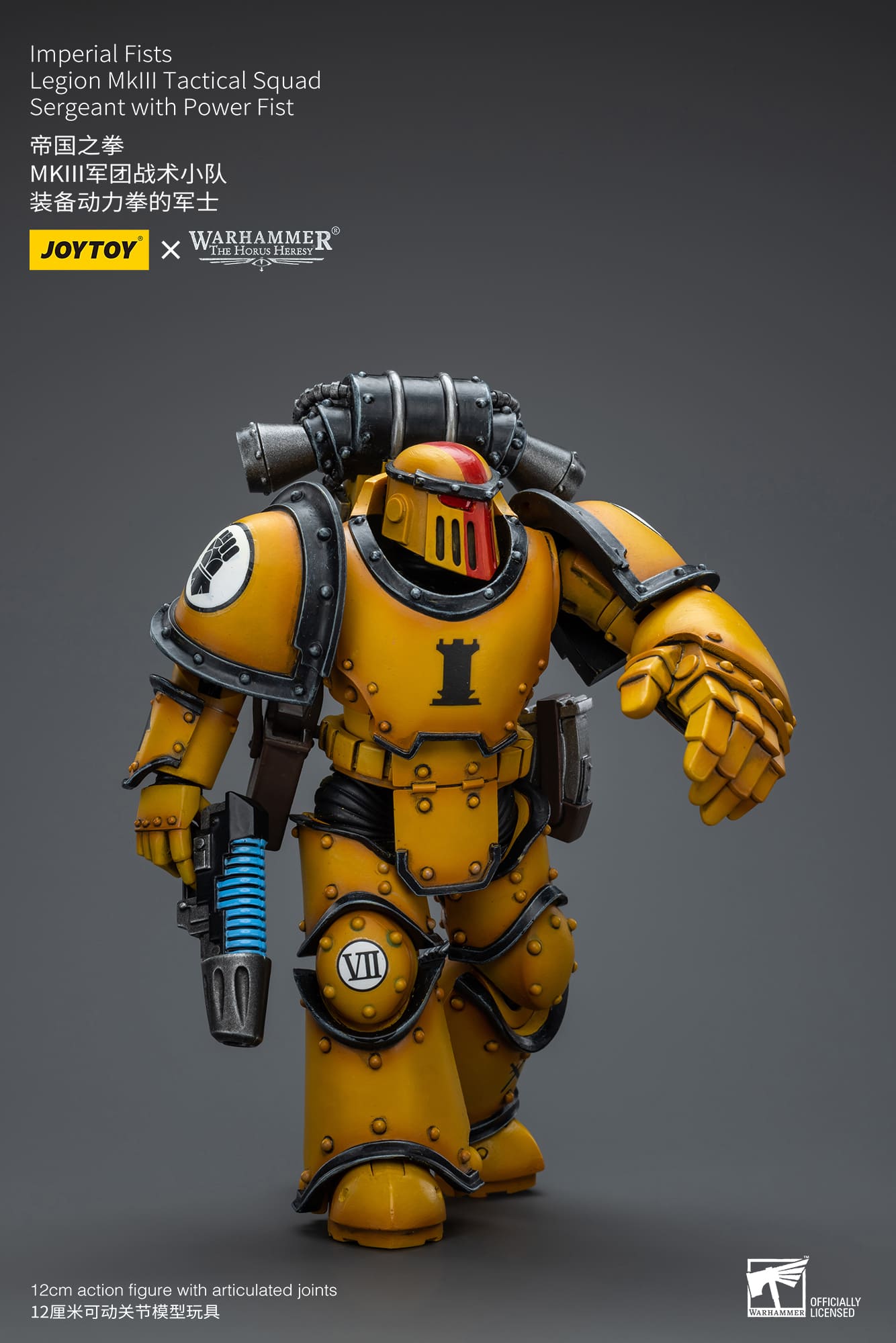 JoyToy WH40K Imperial Fists Legion MKIII Tactical Squad Sergeant with Power Fist