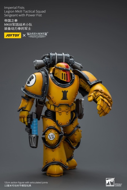 JoyToy WH40K Imperial Fists Legion MKIII Tactical Squad Sergeant with Power Fist