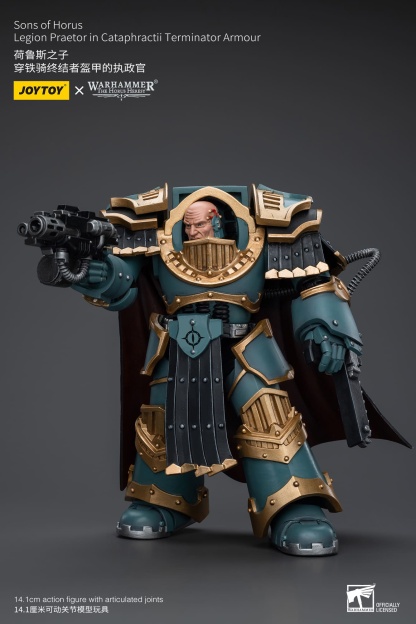 JOYTOY WH40K Sons of Horus Legion Praetor in Cataphractii Terminator Armour