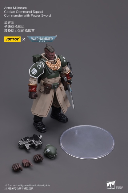 JoyToy WH40K Astra Militarum Cadian Command Squad Commander with