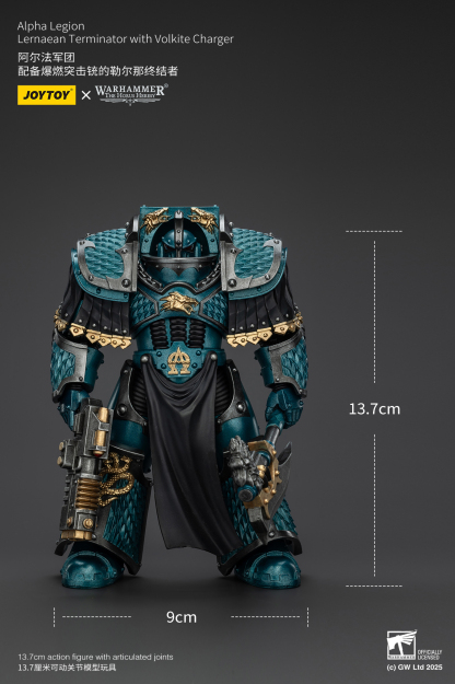 JoyToy WH40K The Horus Heresy Alpha Legion Lernaean Terminator with Volkite Charger