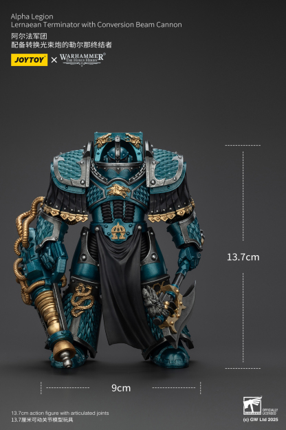 JoyToy WH40K The Horus Heresy Alpha Legion Lernaean Terminator with Conversion Beam Cannon