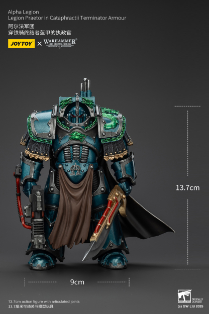 JoyToy WH40K The Horus Heresy Alpha Legion Legion Praetor in Cataphractii Terminator Armour