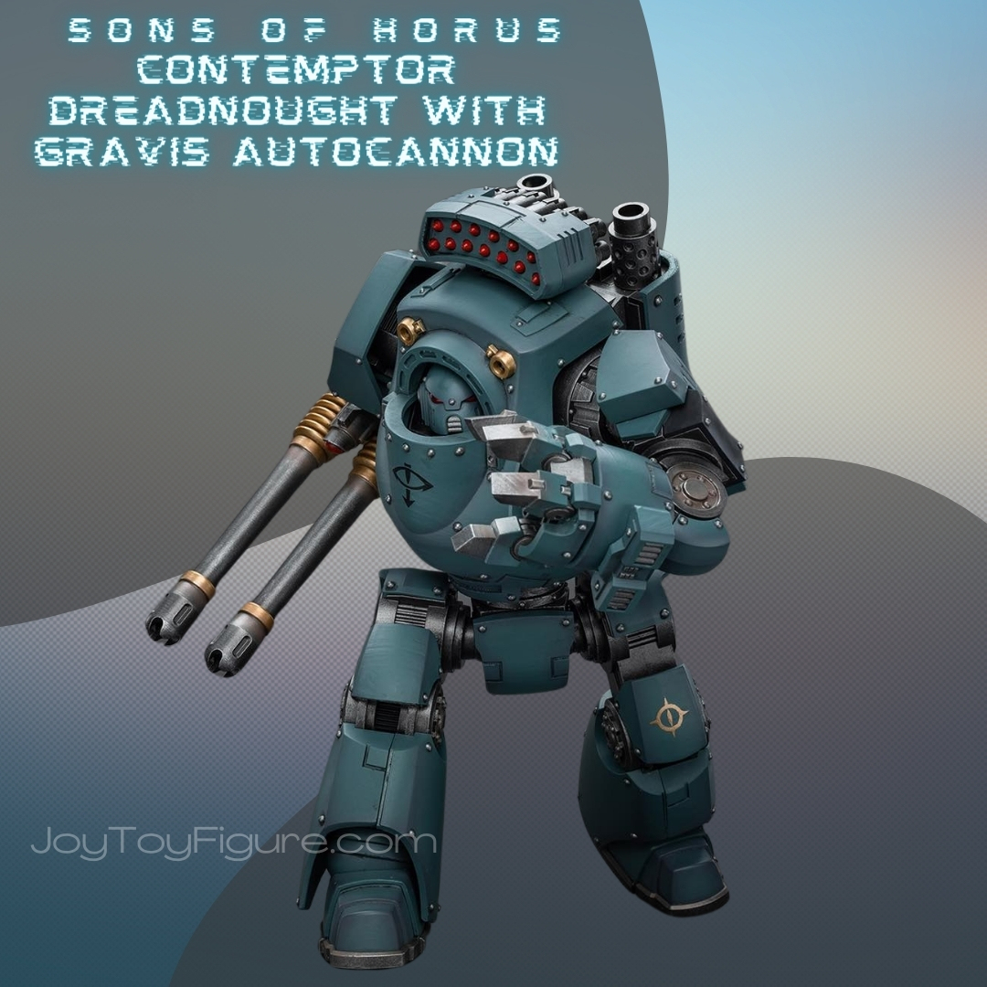 JOYTOY WH40K Sons of Horus Contemptor Dreadnought with Gravis Autocannon