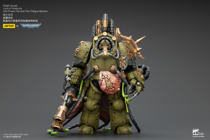 JoyToy WH40K Death Guard Lord of Virulence with Power Fist and Twin Plague Spewer