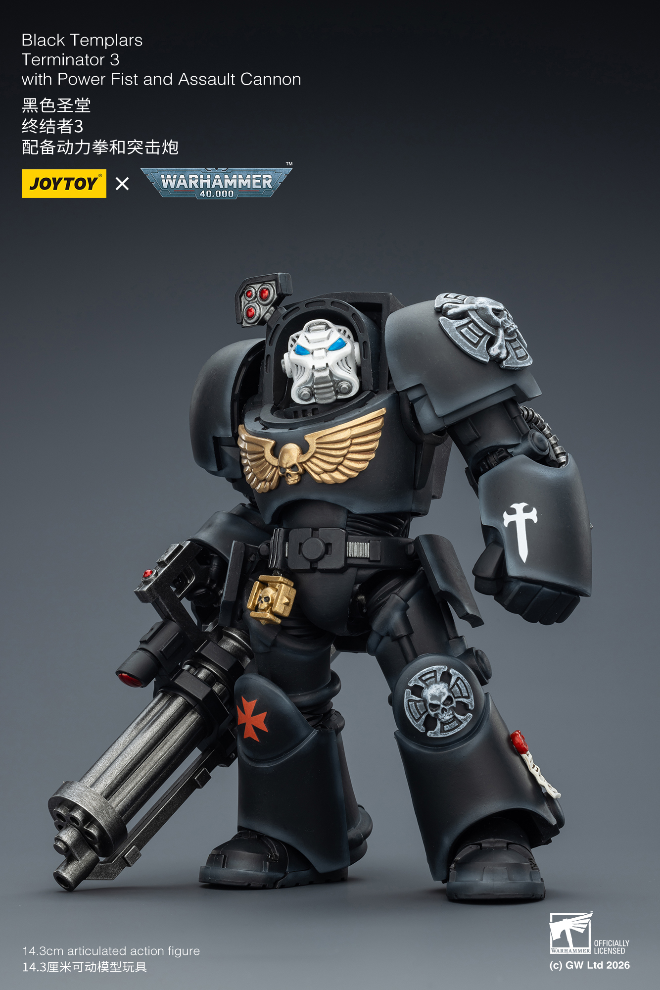JoyToy WH40K Space Marines Black Templars Terminator Squad