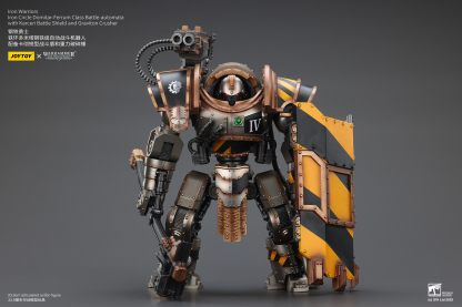 JoyToy WH40K Iron Warriors Iron Circle Domitar-Ferrum Class Battle-automata with Karceri Battle Shield and Graviton Crusher