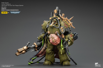 JoyToy WH40K Death Guard Lord of Virulence with Power Fist and Twin Plague Spewer