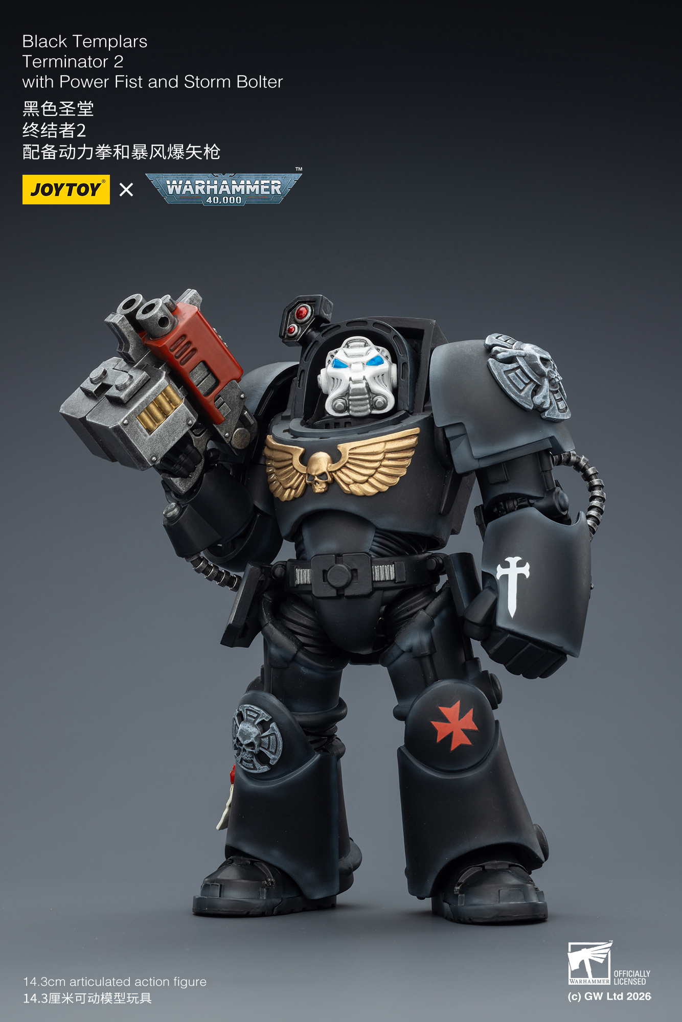 JoyToy WH40K Space Marines Black Templars Terminator Squad
