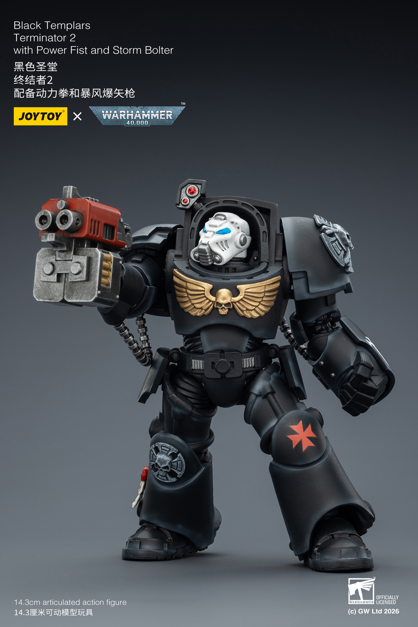 JoyToy WH40K Space Marines Black Templars Terminator Squad