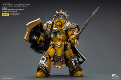 JoyToy WH40K Imperial Fists Legion Praetor in Tartaros Terminator Armour with Power Sword and Vigil Storm Shield