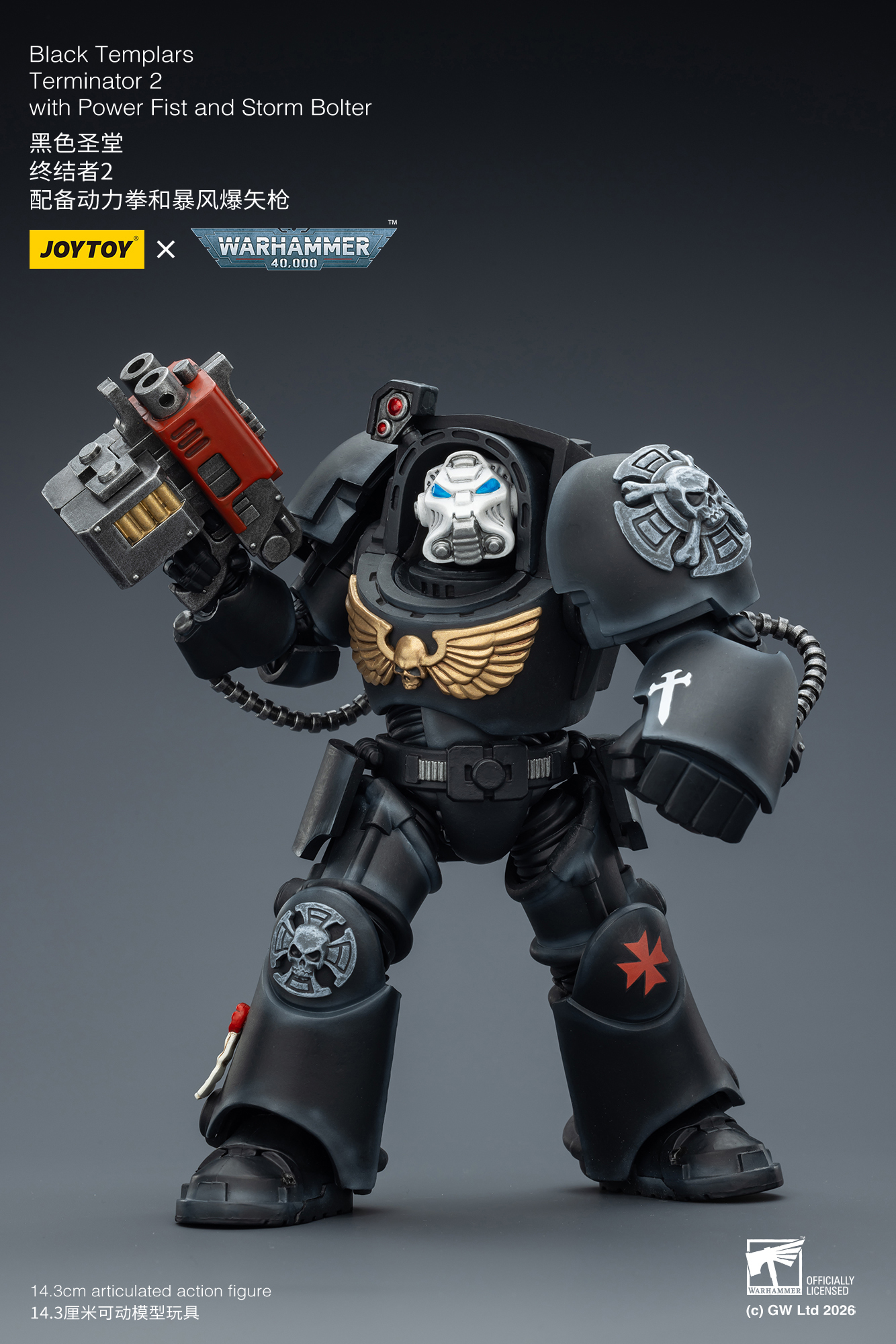 JoyToy WH40K Space Marines Black Templars Terminator Squad