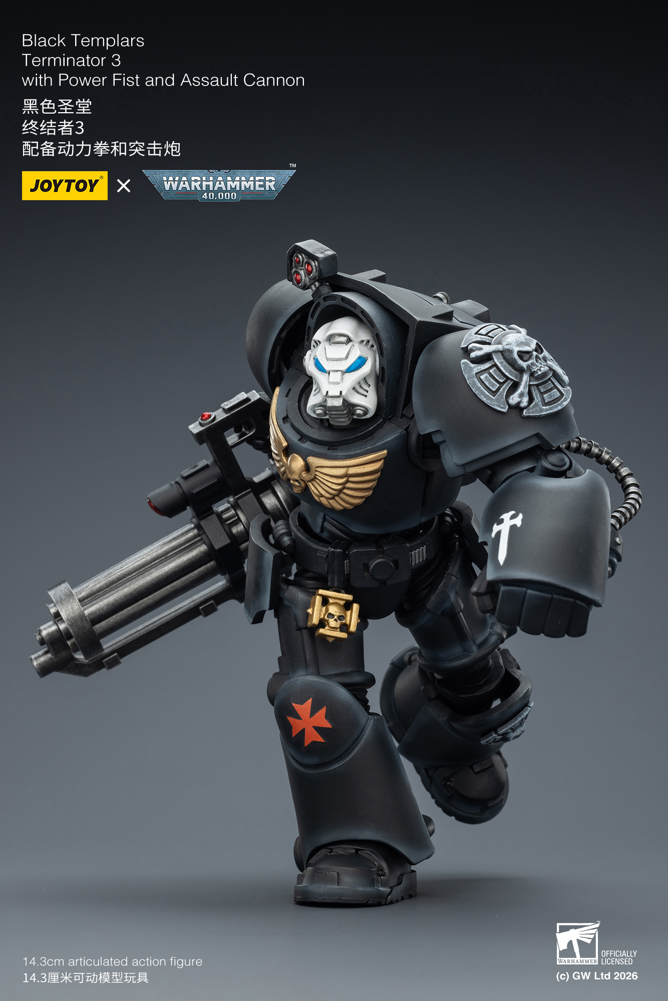 JoyToy WH40K Space Marines Black Templars Terminator Squad